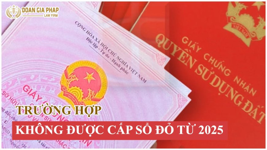 Trường hợp nào không được cấp Sổ đỏ năm 2025?