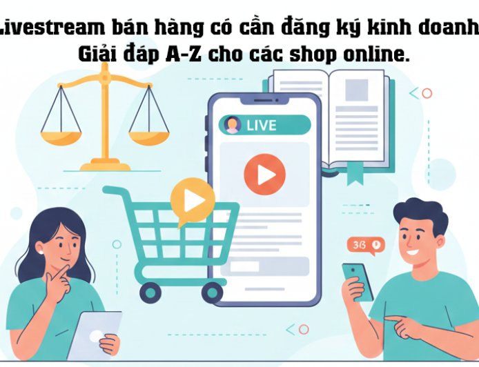 Livestream bán hàng có cần đăng ký kinh doanh? Giải đáp A-Z cho các shop online.