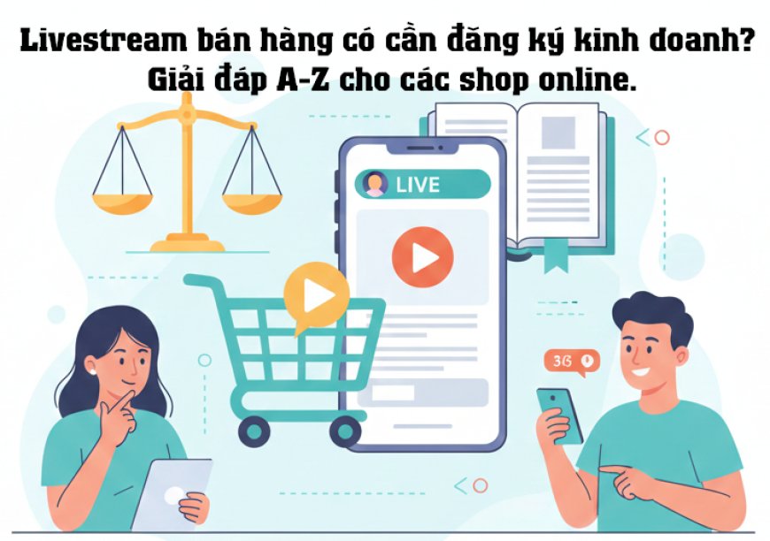 Livestream bán hàng có cần đăng ký kinh doanh? Giải đáp A-Z cho các shop online.