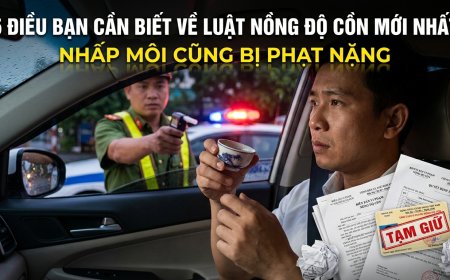 Lái xe "nhấp môi" chén rượu, mất cả chì lẫn chài: 5 điều bạn CẦN BIẾT về Luật Nồng độ cồn mới nhất