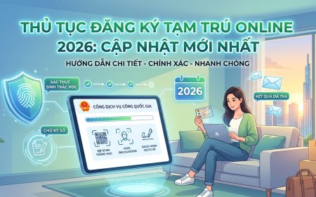 Thủ tục đăng ký tạm trú online 2026: Cập nhật mới nhất