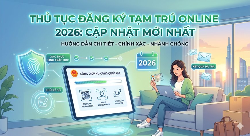 Thủ tục đăng ký tạm trú online 2026: Cập nhật mới nhất